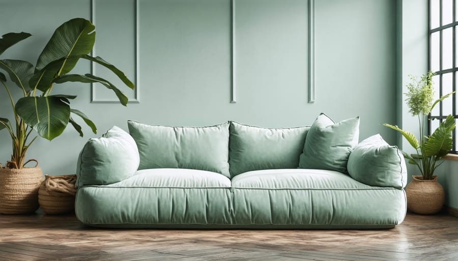 Bedroom with appropriately sized furniture showing correct scale and proportion